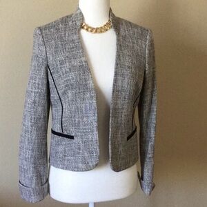 LK Bennett Gray Open-Front Blazer